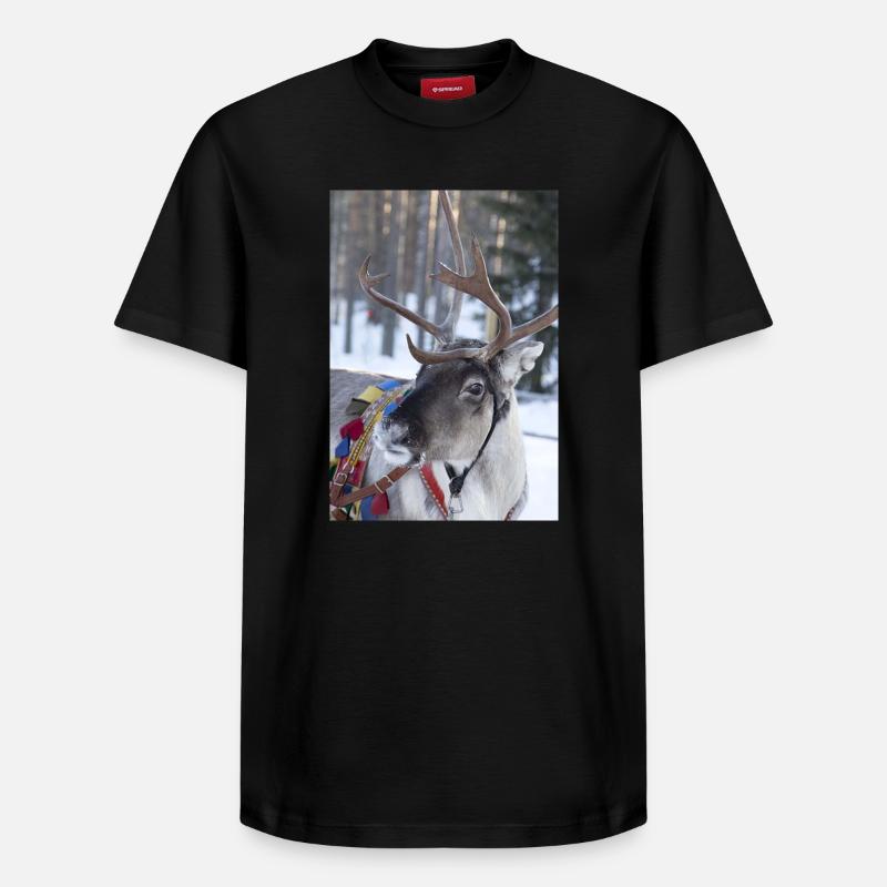 renne - T-shirt unisexe décontracté en coton Supima – de SPREAD - noir