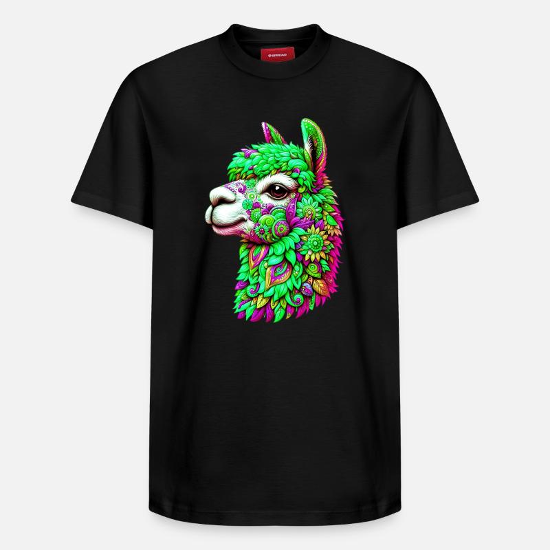 Alpaga - T-shirt unisexe décontracté en coton Supima – de SPREAD - noir