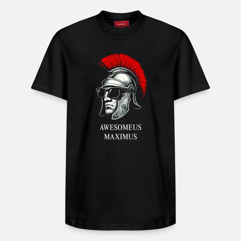 AWESOMEUS MAXIMUS - T-shirt unisexe décontracté en coton Supima – de SPREAD - noir