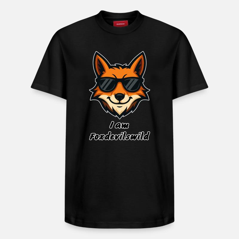 Foxdevilswild - I am Foxdevilswild - be cool - Relaxed Unisex Supima Cotton T-Shirt – von SPREAD - Schwarz