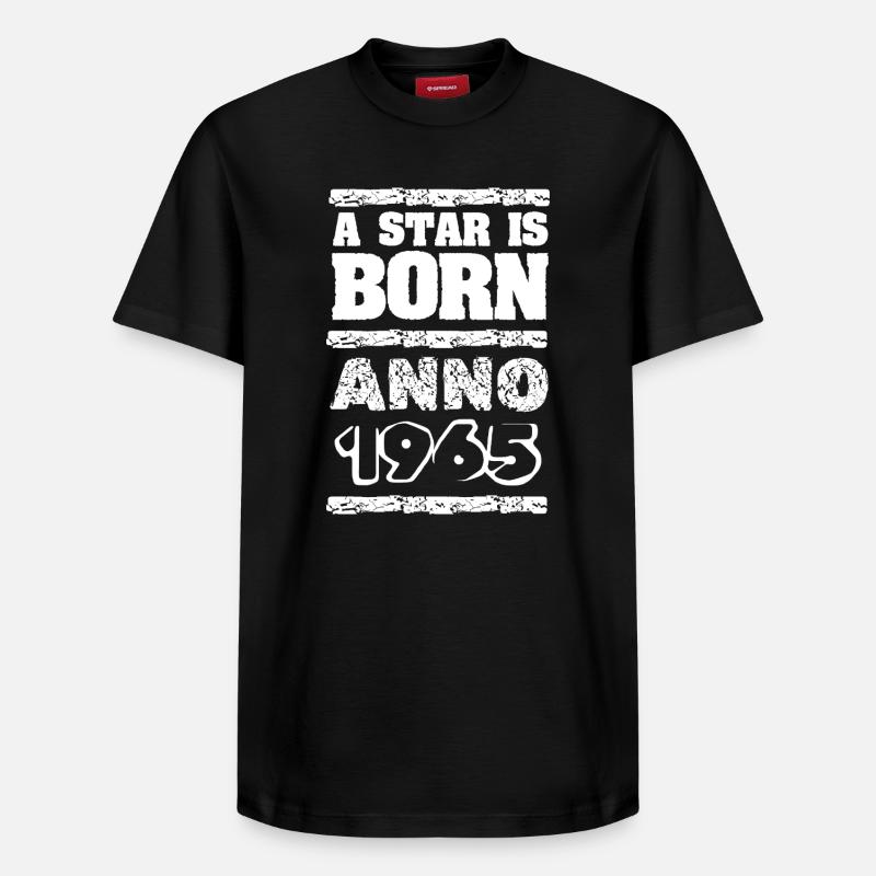 1965 - T-shirt unisexe décontracté en coton Supima – de SPREAD - noir