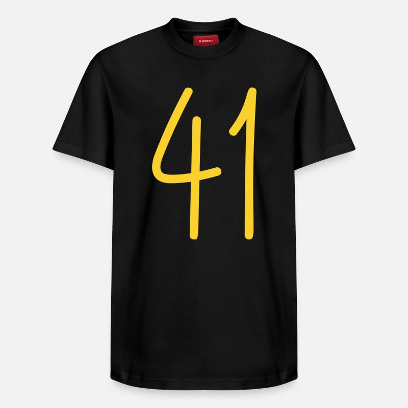41 - Relaxed Unisex Supima Cotton T-Shirt – von SPREAD - Schwarz