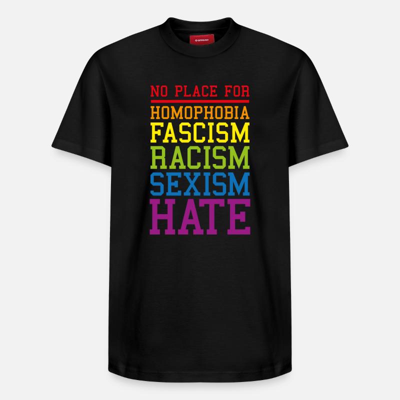 No place for - T-shirt unisexe décontracté en coton Supima – de SPREAD - noir
