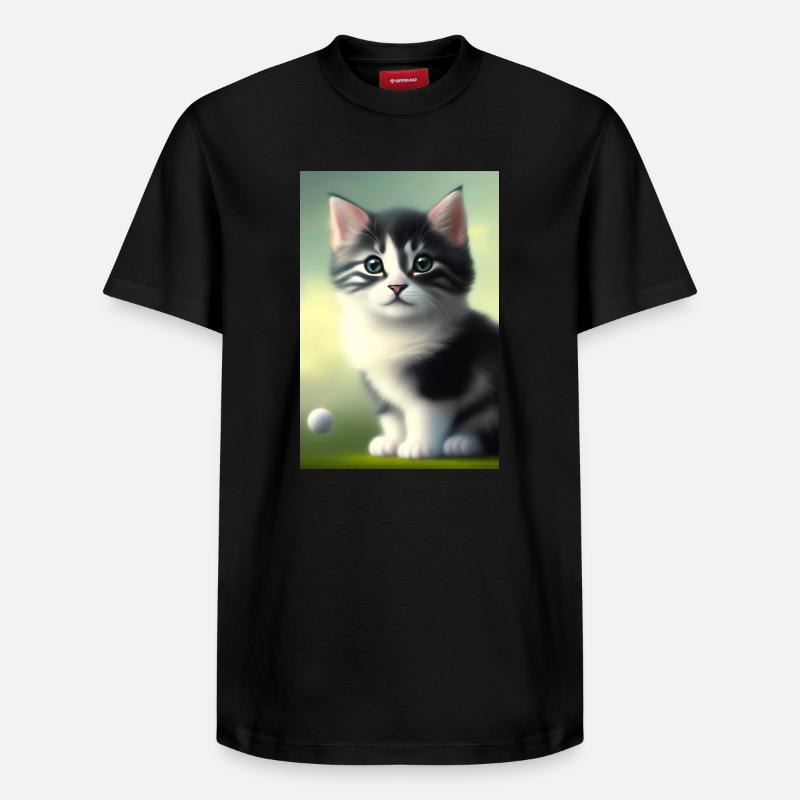 Bébé chat - T-shirt unisexe décontracté en coton Supima – de SPREAD - noir