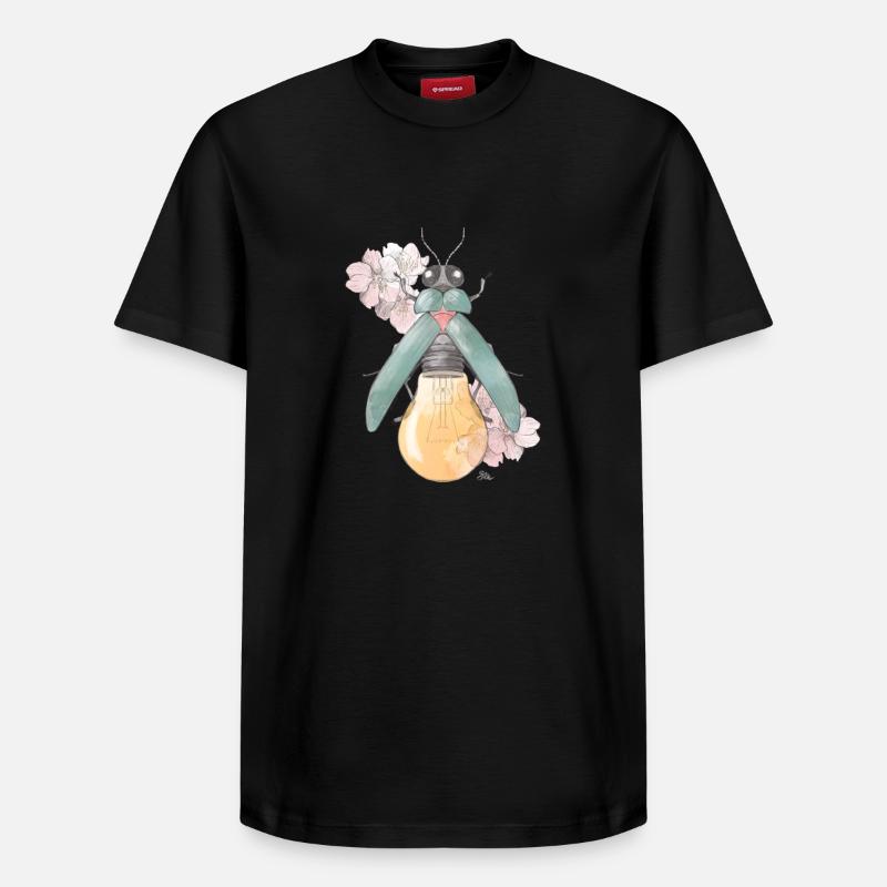 Birne | Blüte | Käferchen - Relaxed Unisex Supima Cotton T-Shirt – von SPREAD - Schwarz