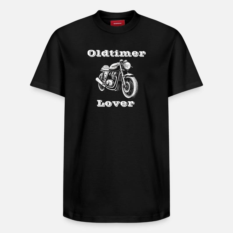 Oldtimer Lover weiß - Relaxed Unisex Supima Cotton T-Shirt – von SPREAD - Schwarz