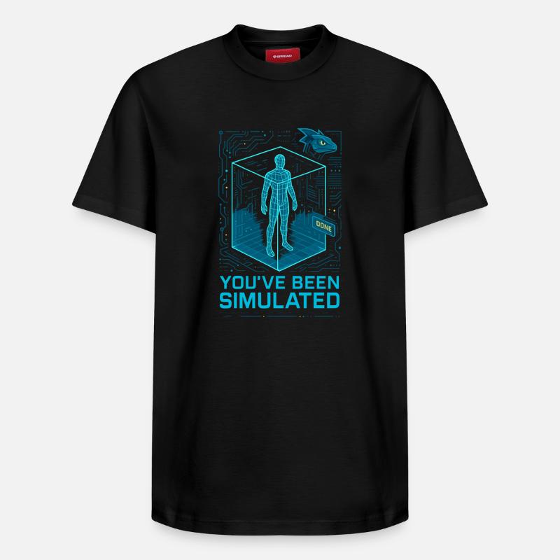 Simulé par le Basilic - T-shirt unisexe décontracté en coton Supima – de SPREAD - noir
