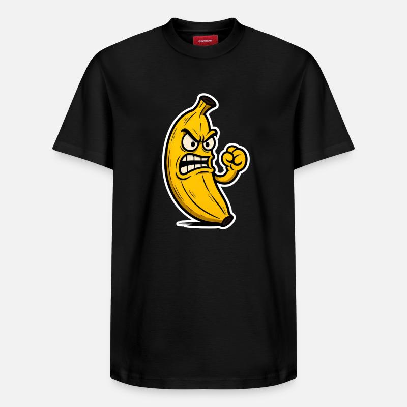Mauvaises vibrations de banane - T-shirt unisexe décontracté en coton Supima – de SPREAD - noir