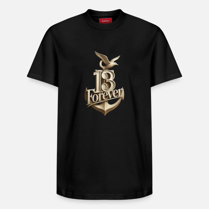 Anke 13frv - T-shirt unisexe décontracté en coton Supima – de SPREAD - noir