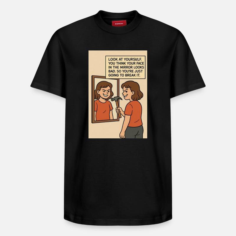 Art moderne - T-shirt unisexe décontracté en coton Supima – de SPREAD - noir