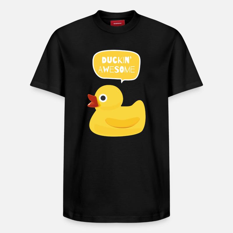 DUCKIN_AWESOME - T-shirt unisexe décontracté en coton Supima – de SPREAD - noir