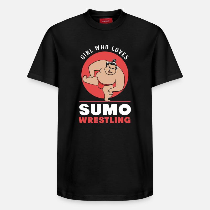 Sumo - Relaxed Unisex Supima Cotton T-Shirt – von SPREAD - Schwarz