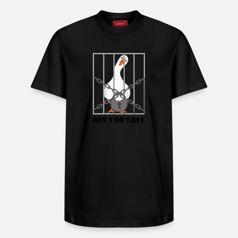 Goose – Trop bête - T-shirt unisexe décontracté en coton Supima – de SPREAD - noir