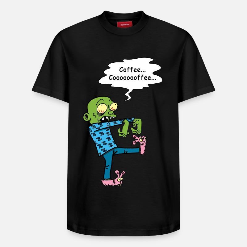 Brauchen Sie einen Kaffee - Relaxed Unisex Supima Cotton T-Shirt – von SPREAD - Schwarz