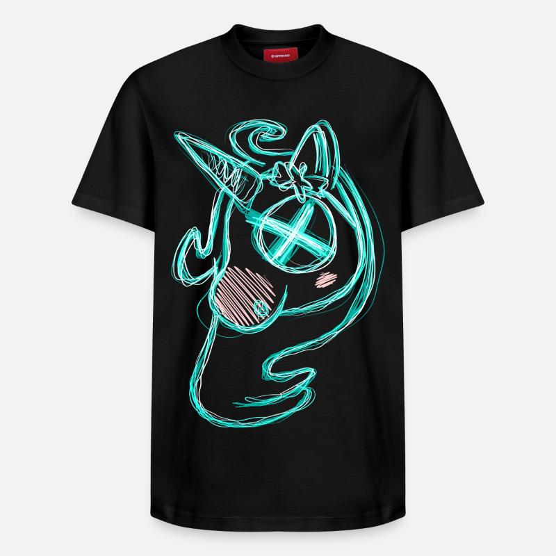 Uni vert mort - T-shirt unisexe décontracté en coton Supima – de SPREAD - noir