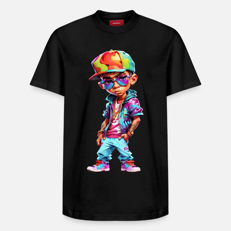 Cool Adolescent Garçon - T-shirt unisexe décontracté en coton Supima – de SPREAD - noir