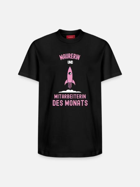 Best Female Bricklayer Employee of the Month Masonry - Relaxed Unisex Supima Cotton T-Shirt – by SPREAD - black
