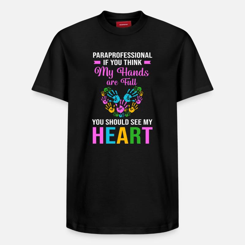 Paraeducator Lehrerassistent Paraprofessional - Relaxed Unisex Supima Cotton T-Shirt – von SPREAD - Schwarz