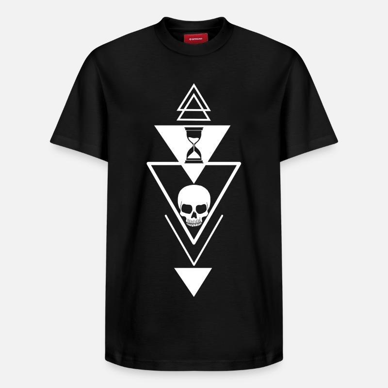 Der Verlauf der Zeit - Relaxed Unisex Supima Cotton T-Shirt – von SPREAD - Schwarz