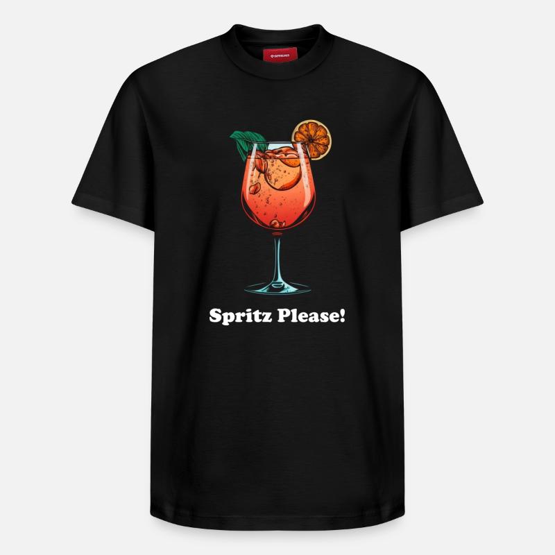 Sprizz Please! - Relaxed Unisex Supima Cotton T-Shirt – von SPREAD - Schwarz