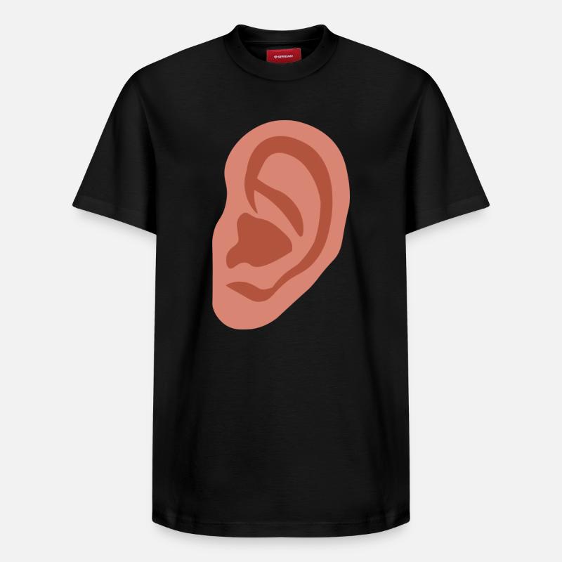 Großes Ohr - Relaxed Unisex Supima Cotton T-Shirt – von SPREAD - Schwarz