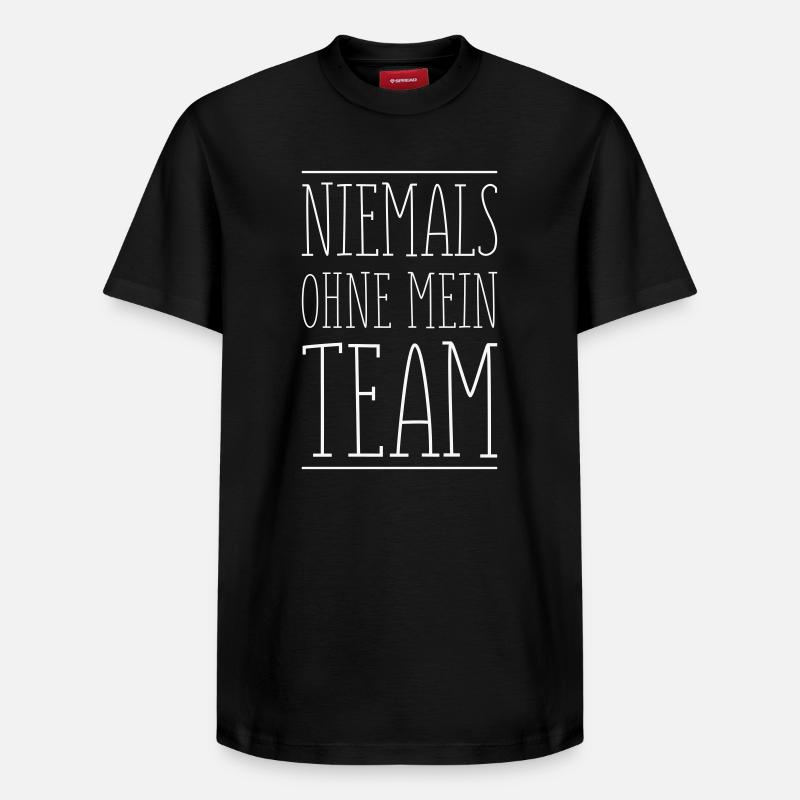 Mon équipe - T-shirt unisexe décontracté en coton Supima – de SPREAD - noir