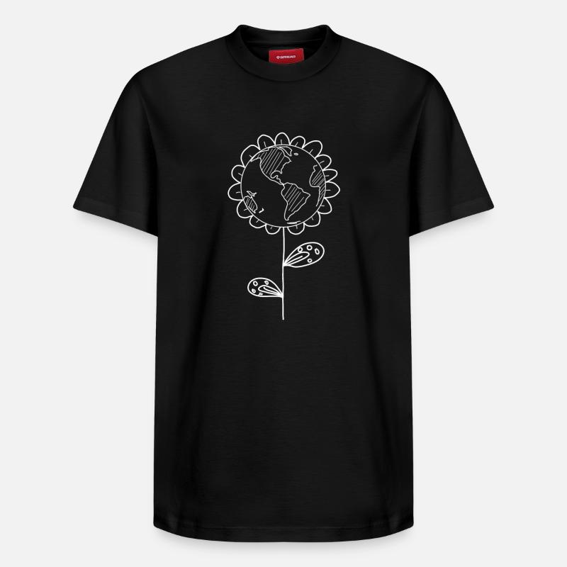 planète - T-shirt unisexe décontracté en coton Supima – de SPREAD - noir