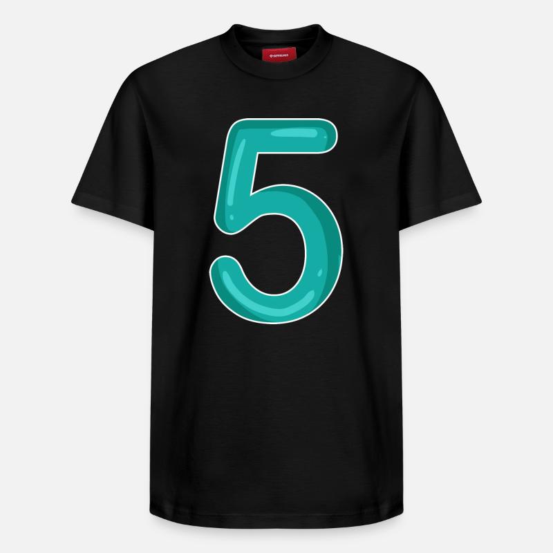 5 - T-shirt unisexe décontracté en coton Supima – de SPREAD - noir