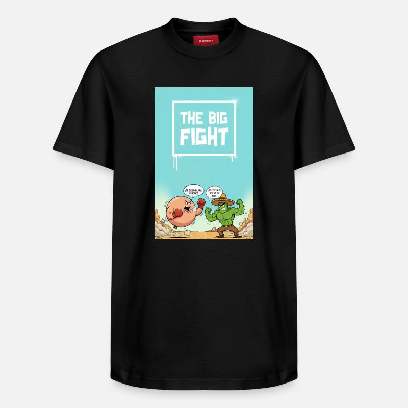 Der große Kampf - Relaxed Unisex Supima Cotton T-Shirt – von SPREAD - Schwarz