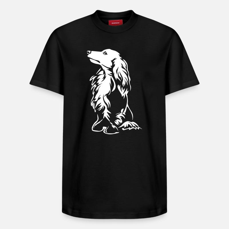 Teckel « Black Edition » - T-shirt unisexe décontracté en coton Supima – de SPREAD - noir