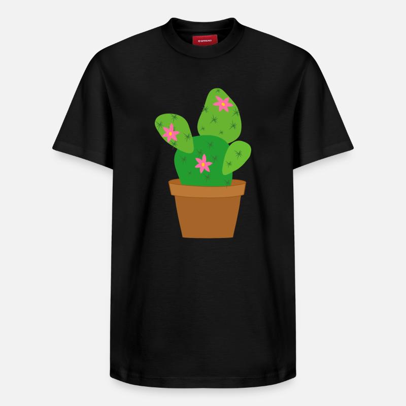cactus - T-shirt unisexe décontracté en coton Supima – de SPREAD - noir