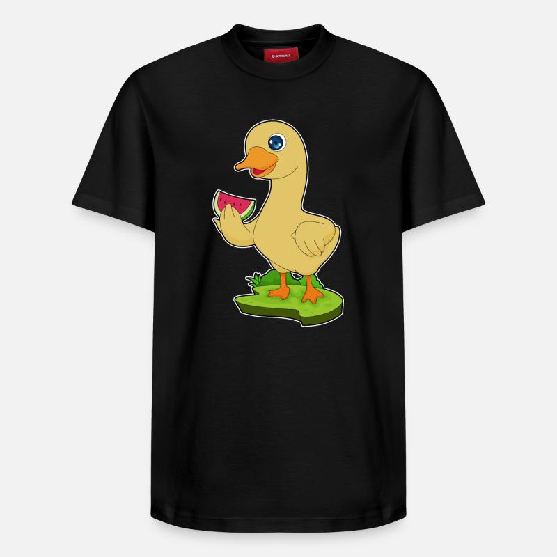 Canard Pastèque - T-shirt unisexe décontracté en coton Supima – de SPREAD - noir
