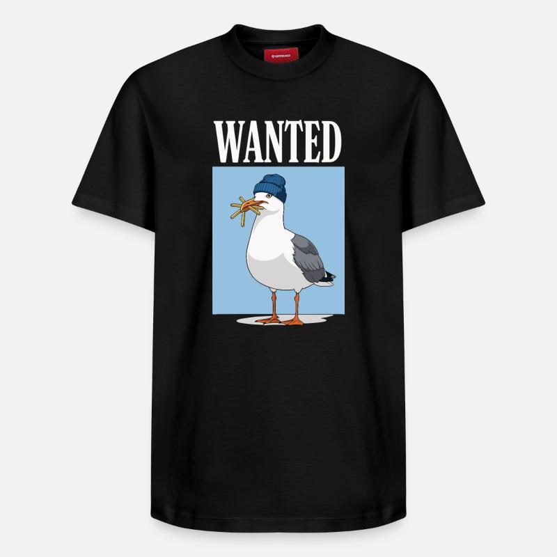 Gesucht Möwe Eiscreme Abenteuer - Relaxed Unisex Supima Cotton T-Shirt – von SPREAD - Schwarz