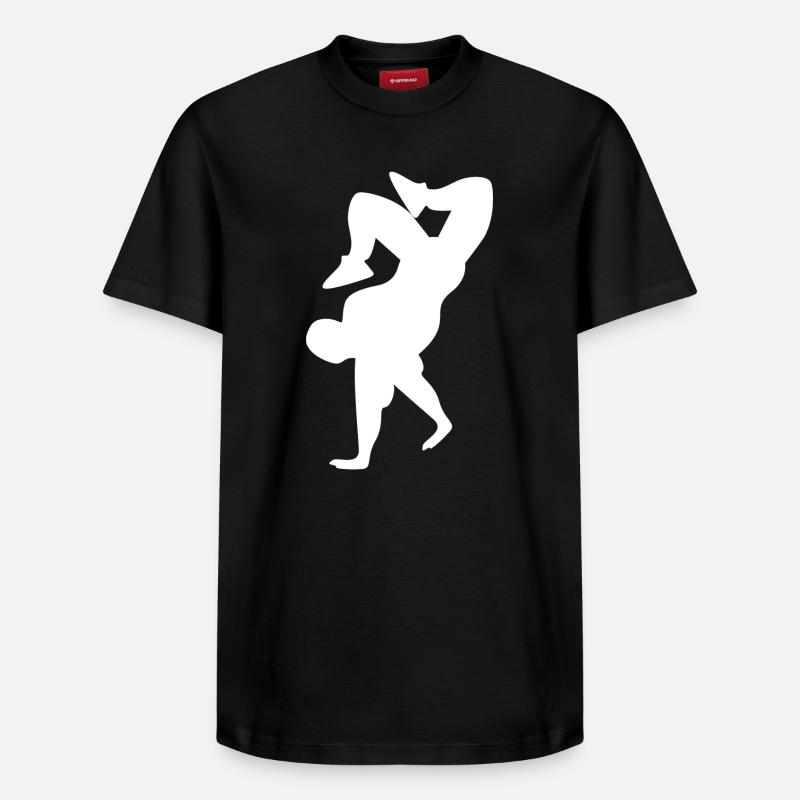 Breakdance - T-shirt unisexe décontracté en coton Supima – de SPREAD - noir