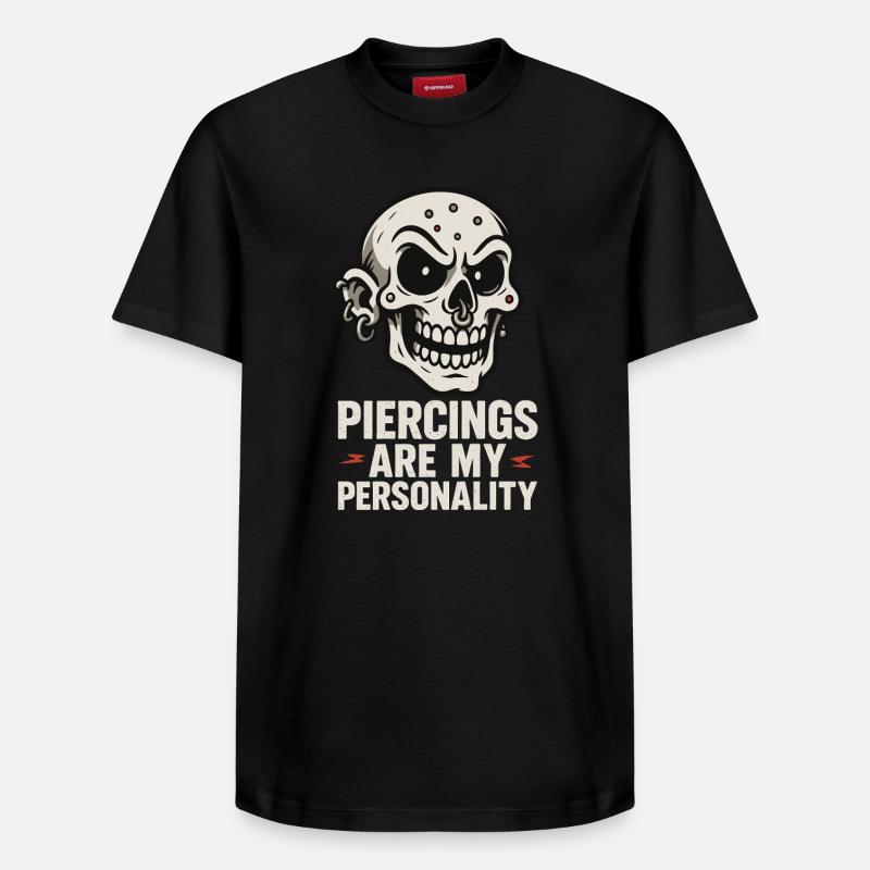 Piercing Addict Body Mod Enthusiast - T-shirt unisexe décontracté en coton Supima – de SPREAD - noir