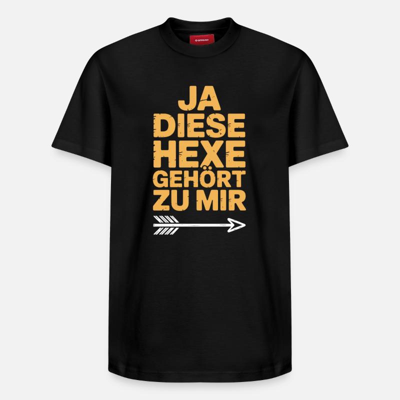 Cette sorcière m’appartient Halloween - T-shirt unisexe décontracté en coton Supima – de SPREAD - noir