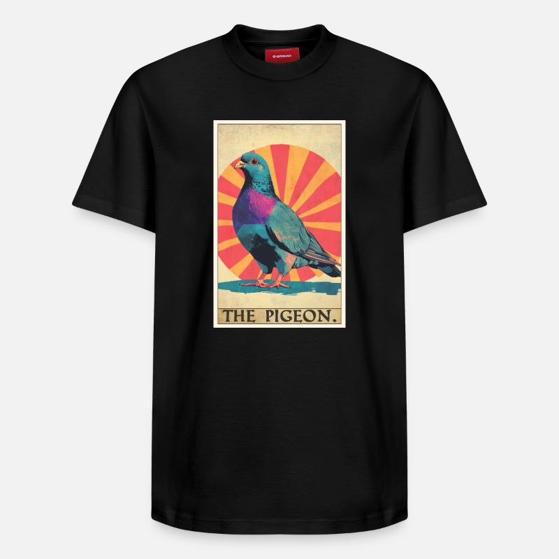 Pigeons Pigeon - T-shirt unisexe décontracté en coton Supima – de SPREAD - noir