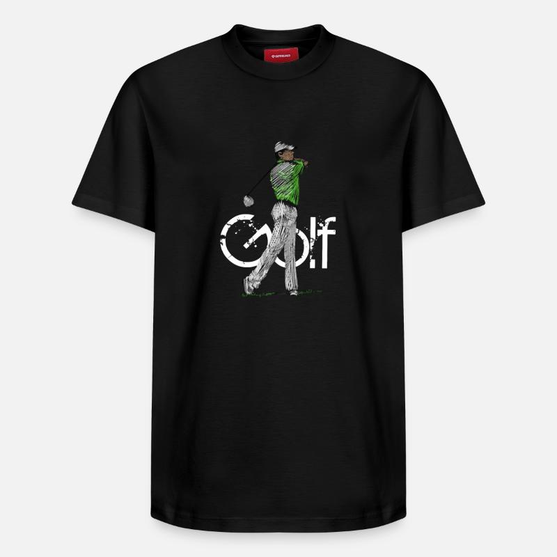 golf - T-shirt unisexe décontracté en coton Supima – de SPREAD - noir
