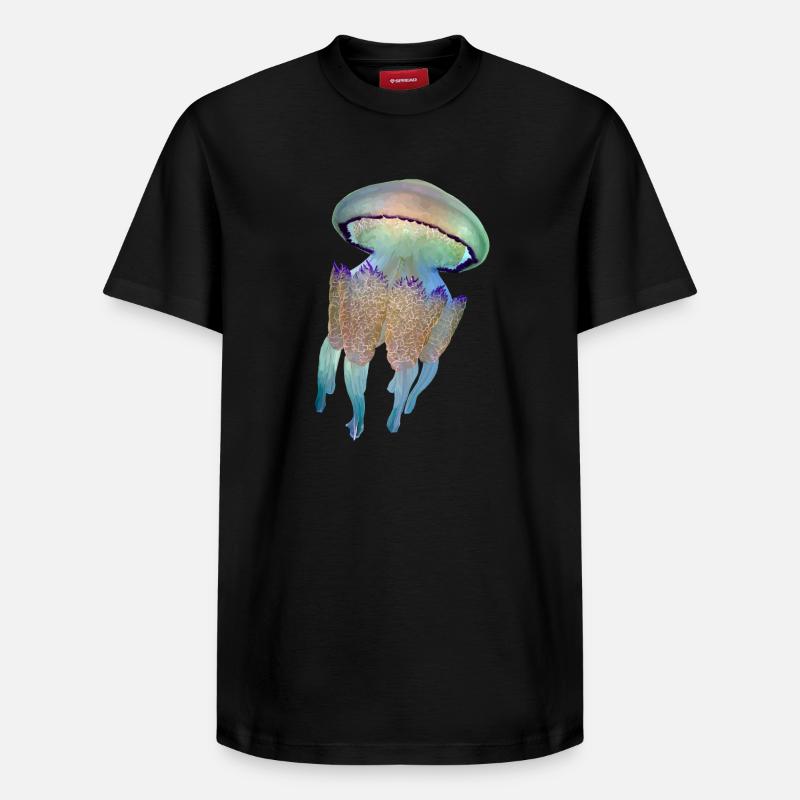 Méduse - T-shirt unisexe décontracté en coton Supima – de SPREAD - noir