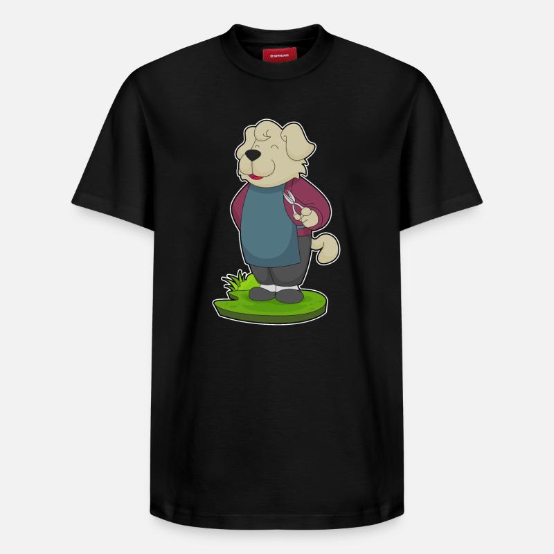 Coiffeur pour chien Ciseaux - T-shirt unisexe décontracté en coton Supima – de SPREAD - noir