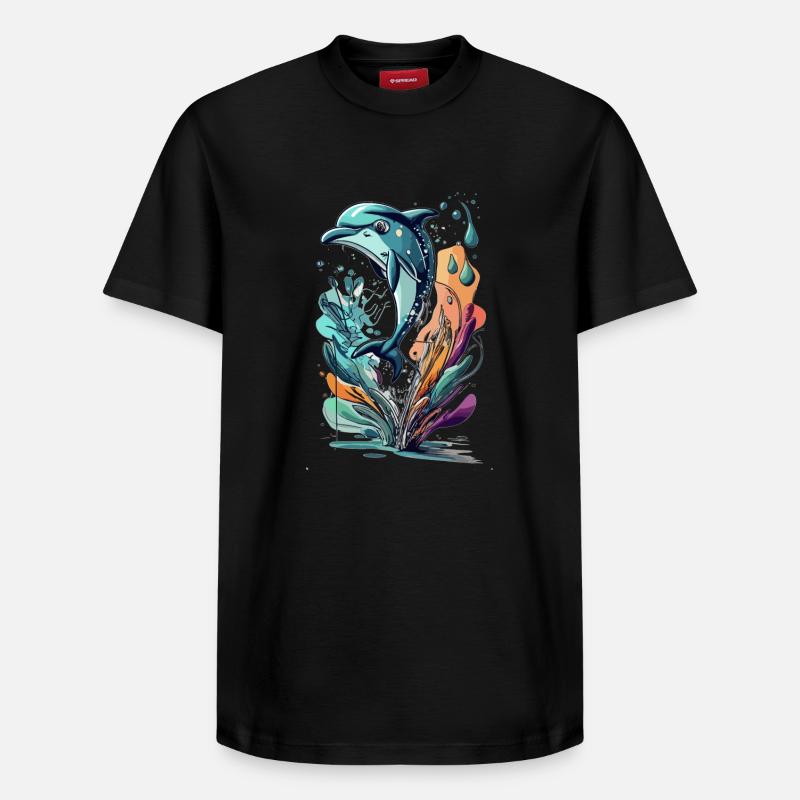DAUPHIN - T-shirt unisexe décontracté en coton Supima – de SPREAD - noir