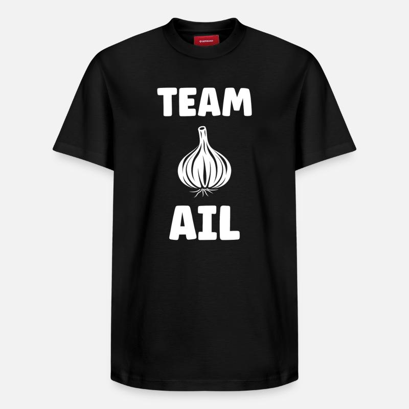 Team Garlic - T-shirt unisexe décontracté en coton Supima – de SPREAD - noir