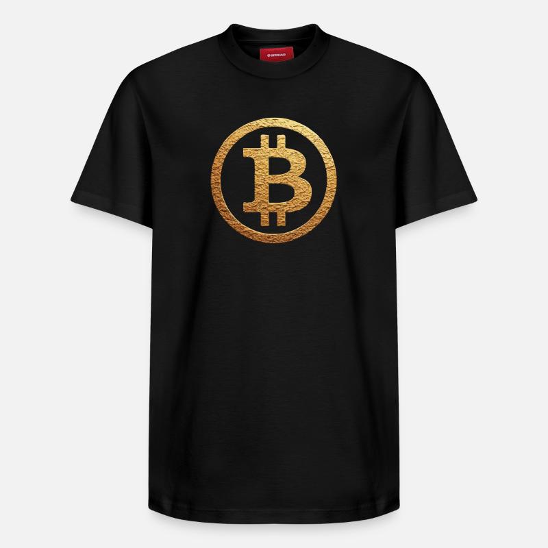 Symbole or Bitcoin - T-shirt unisexe décontracté en coton Supima – de SPREAD - noir