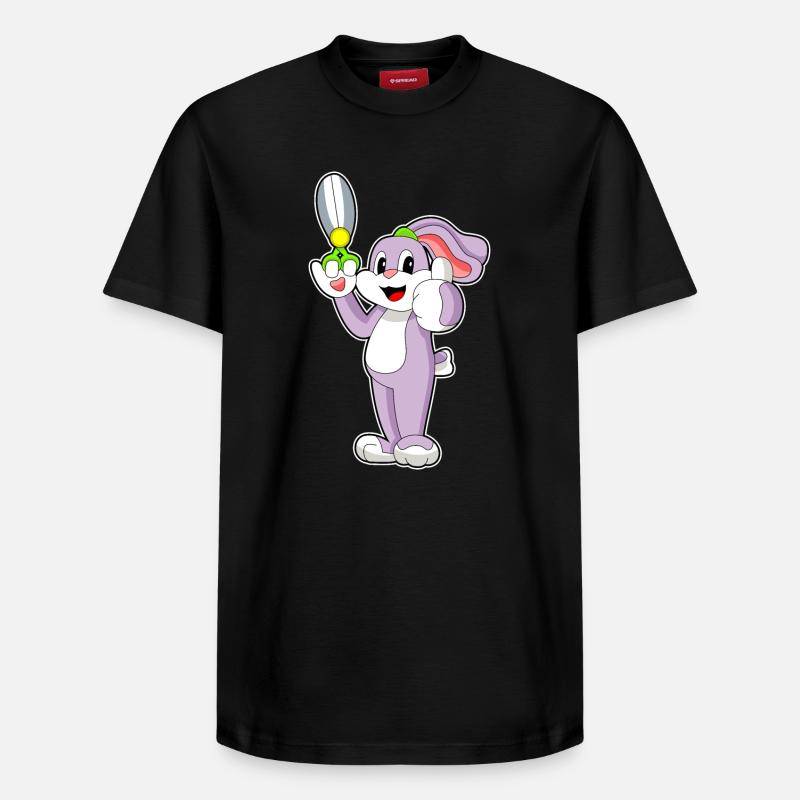 Ciseaux de coiffeur lapin - T-shirt unisexe décontracté en coton Supima – de SPREAD - noir