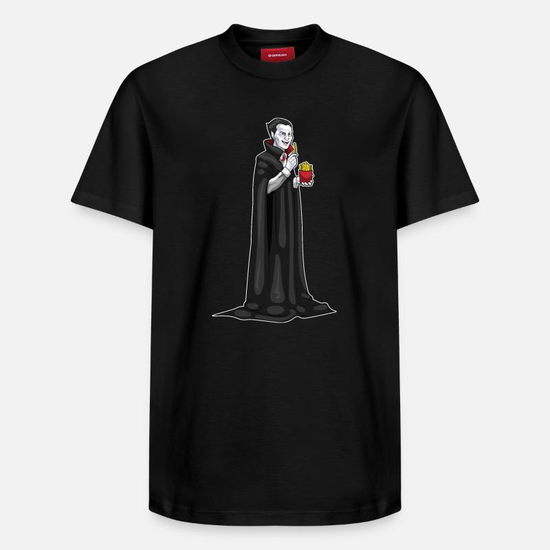 Frites d’Halloween vampire - T-shirt unisexe décontracté en coton Supima – de SPREAD - noir
