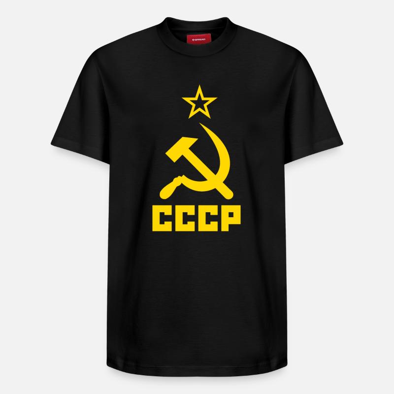 urss - T-shirt unisexe décontracté en coton Supima – de SPREAD - noir