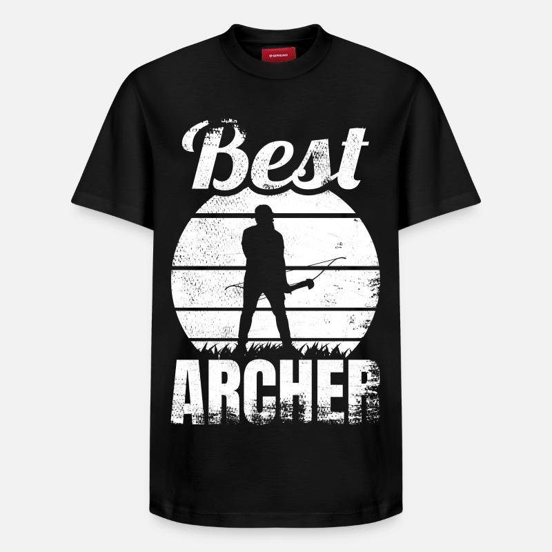 Meilleur archer - T-shirt unisexe décontracté en coton Supima – de SPREAD - noir
