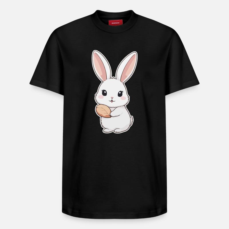 Bunny, Rabbit, Easter Bunny - Relaxed Unisex Supima Cotton T-Shirt – by SPREAD - black