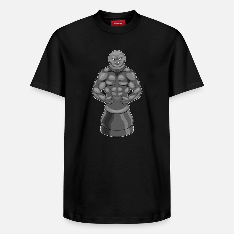 Schachfigur Bauer Schach Krieger - Relaxed Unisex Supima Cotton T-Shirt – von SPREAD - Schwarz