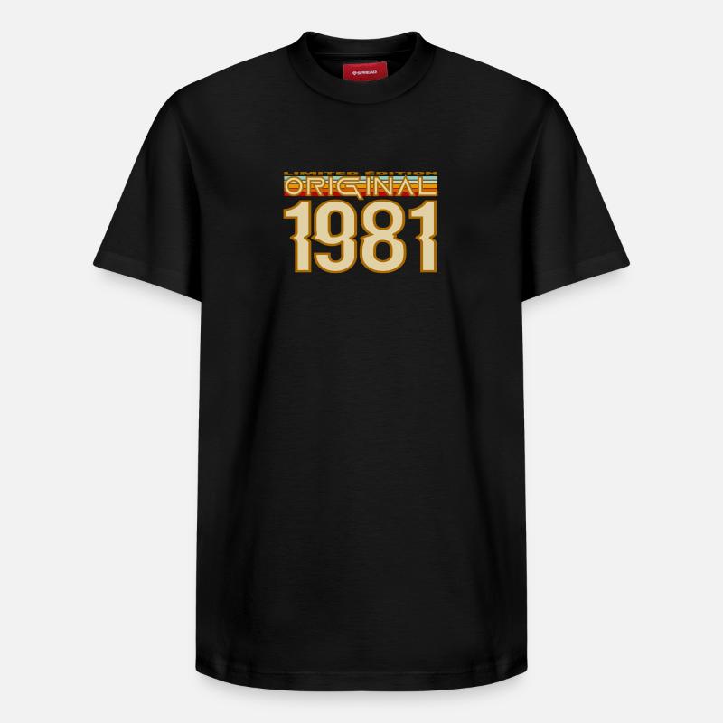 1981 Retro Original - T-shirt unisexe décontracté en coton Supima – de SPREAD - noir